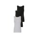 esmara® 3er Set Damen-Achselhemden, S, schwarz/grau - B-Ware neuwertig