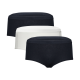 MEXX Damen Hipster, 3 Stück (navy/weiß, L) - B-Ware neuwertig