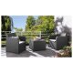 LIVARNO home Balkonmöbel-Set, mit Stauraumfunktion, 3-teilig - B-Ware