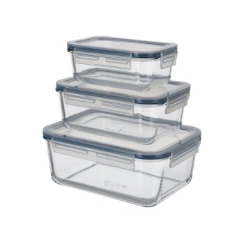 SILVERCREST® Frischhaltedosen-Set, 3 Stück (Rechteckig) - B-Ware sehr gut