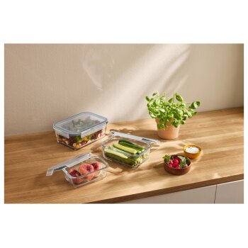 SILVERCREST® Frischhaltedosen-Set, 3 Stück (Rechteckig) - B-Ware sehr gut