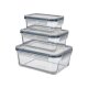SILVERCREST® Frischhaltedosen-Set, 3 Stück (Rechteckig) - B-Ware sehr gut