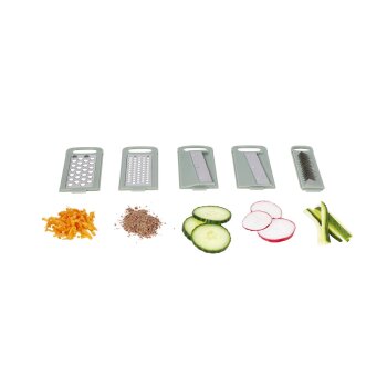 SILVERCREST® Multifunktionsreibe / Reiben-Set (5 Einsätze) - B-Ware sehr gut