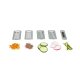 SILVERCREST® Multifunktionsreibe / Reiben-Set (5 Einsätze) - B-Ware sehr gut