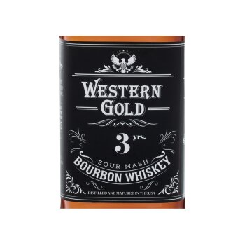 WESTERN GOLD Bourbon Whiskey 40% Vol