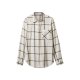 esmara® Damen Flanellhemd (Beige, S(36/38)) - B-Ware neuwertig
