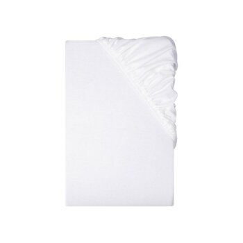 LIVARNO® Jersey-Spannbettlaken, 140-160 x 200 cm (Weiß) - B-Ware neuwertig