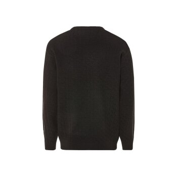 LIVERGY® Herren Strickpullover, leger geschnitten (Schwarz, M(48/50)) - B-Ware neuwertig
