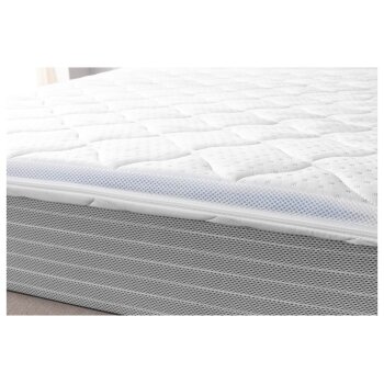 LIVARNO home Gelschaum-Matratzentopper, 140 x 200 cm, Anti-Rutsch-Effekt - B-Ware sehr gut