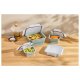 SILVERCREST® Faltbare Frischhaltedosen / Lunchbox (Quadrat 4tlg.) - B-Ware sehr gut