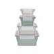 SILVERCREST® Faltbare Frischhaltedosen / Lunchbox (Quadrat 4tlg.) - B-Ware sehr gut
