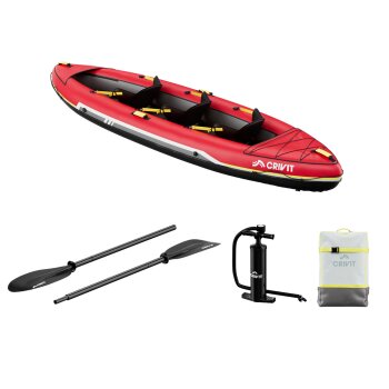 CRIVIT Kajak aufblasbar Touring, 3-Sitzer - B-Ware
