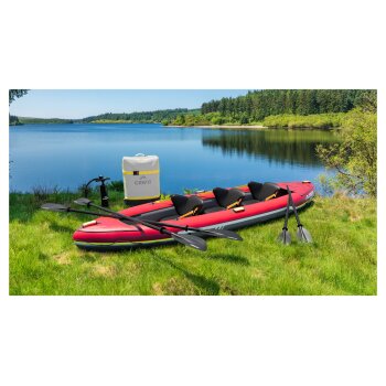CRIVIT Kajak aufblasbar Touring, 3-Sitzer - B-Ware