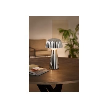 LIVARNO home Akku-Außentischleuchte, mit Touch-Dimmer, silber - B-Ware sehr gut