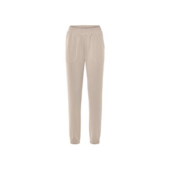 esmara® Damen Hose mit Modal, leger geschnitten (Beige, L(44/46)) - B-Ware Beschädigt