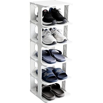 Ribelli Schuhorganisationsregal, 6-stufig, weiß -...