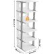 Ribelli Schuhorganisationsregal, 6-stufig, weiß - B-Ware sehr gut