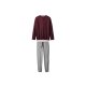 esmara® MEN Herren-Pyjama, S, rot/grau - B-Ware neuwertig
