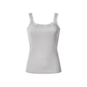 esmara® Damen Gerippte Tops mit Spitze, 3 Stück - B-Ware