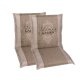 GO-DE Textil Gartenauflage Living Garden (2er Set Niederlehner, Beige) - B-Ware neuwertig