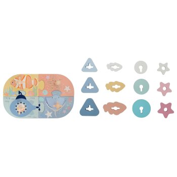 lupilu® Motorikspielzeug, aus Holz, Steckplatinen - B-Ware neuwertig