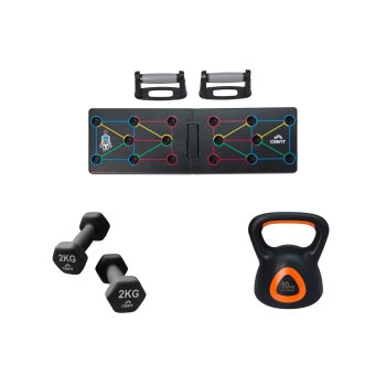 CRIVIT Push-up-Board / Kurzhantel-Set / Kettlebell - B-Ware