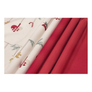 LIVARNO home Bettwäsche Mikrofaser Satin, 140 x 200 cm, Girlande - B-Ware neuwertig