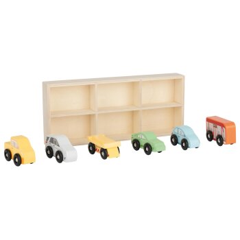 lupilu® 7-teiliges Spielzeugauto-Set, Stadtfahrzeuge - B-Ware sehr gut