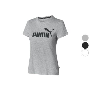 Puma Damen T-Shirt ESS Logo Tee, aus reiner Baumwolle -...