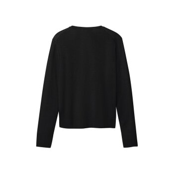 esmara® Damen-Pullover, aus Merino, L, schwarz - B-Ware neuwertig