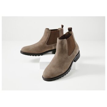 esmara® Herren-Lederstiefeletten, 44, taupe - B-Ware...