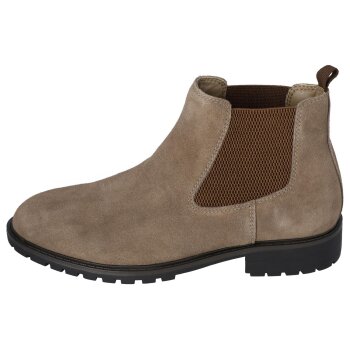 esmara® Herren-Lederstiefeletten, 44, taupe - B-Ware neuwertig