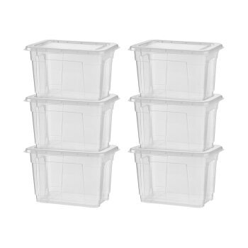W5 Boxen 5 l mit Deckel, 6er Set - B-Ware
