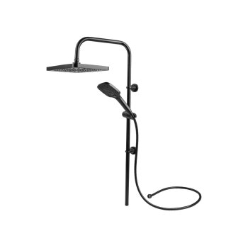 LIVARNO® Überkopfbrauseset XXL (Schwarz) -...