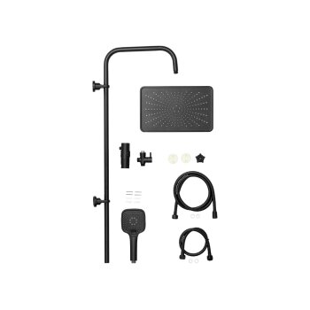 LIVARNO® Überkopfbrauseset XXL (Schwarz) - B-Ware sehr gut