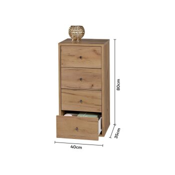 LIVARNO® Kommode Verona, Wotan-Eiche - B-Ware sehr gut