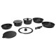 SILVERCREST® Aluguss-Topf- und -Pfannen-Set, 10-teilig - B-Ware neuwertig