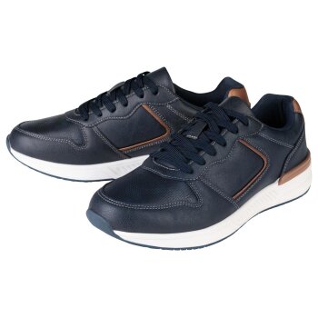 esmara® Herren Sneaker, mit Zungen- und Schaftrandpolsterung (Navy, 43) - B-Ware neuwertig