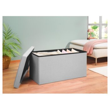 LIVARNO home Sitztruhe, hellgrau - B-Ware sehr gut