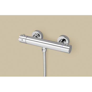 LIVARNO® Duscharmatur/ Badewannenarmatur Thermostat (Duscharmatur verchromt) - B-Ware neuwertig