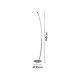 LIVARNO® LED-Stehleuchte, 1200 lm (Bogen nickel matt) - B-Ware neuwertig