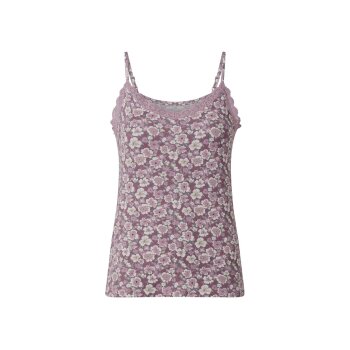 esmara® Damen-Pyjama, V-Ausschnitt, S, rosa/lila - B-Ware neuwertig