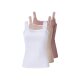 esmara® Damen Gerippte Tops mit Spitze, 3 Stück (dunkelrosa/hellrosa/weiß, S(36/38)) - B-Ware neuwertig