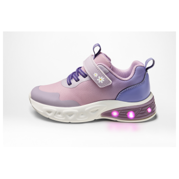 lupilu® Kleinkinder-Sneaker, für Mädchen, mit Blinkeffekt, 29, lila - B-Ware neuwertig