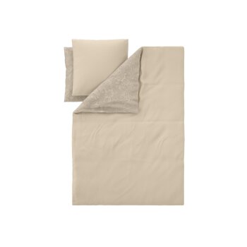 LIVARNO® Wendebettwäsche, aus Satin, 160 x 200 cm, beige - B-Ware sehr gut