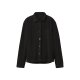 esmara® MEN Herren-Freizeithemd, aus Fleece, M, schwarz - B-Ware sehr gut