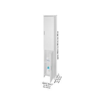 LIVARNO® Anstellschrank Liverpool, weiß - B-Ware sehr gut