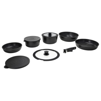 SILVERCREST® Aluguss-Topf- und -Pfannen-Set, 10-teilig - B-Ware