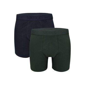 MEXX Herren Boxer, 2 Stück (navy/grün, 7/XL) -...