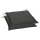 GO-DE Textil Gartenauflage / Kissen, wasserabweisend, pflegeleicht (2er Set Kissen 5 cm, Anthrazit) - B-Ware neuwertig